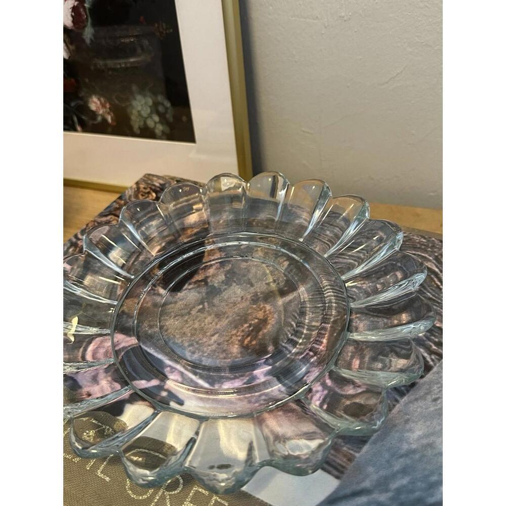 Heisey Crystolite Clear Pressed Glass Plate 8” Catch All Or Serving - Picture 5 of 5